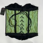 Green Corset Top Womens 38 Wicked Witch Burlesque Fairy Costume Cosplay Boudoir Size undefined Photo 1