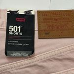 Levi's NWT 501 Shorts A High Rise Washed Pink Size 29 Button Fly Photo 7