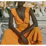 Doen Arleen Orange Maxi Dress NEW Photo 3