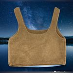 Everlane Women's Brown Square Neck Sleeveless Pullover Tank Top Size S Photo 2