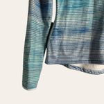 Nike Dri-Fit Blue Striped Long Sleeve Base Layer Running Pullover Top Photo 6