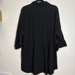L*SPACE Pacifica Tunic Black Shirt Dress Drawstring Waist Kimono Sleeve M/L Size undefined Photo 4