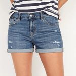 Old Navy NEW  Mid-Rise Boyfriend Jean Shorts Ripped Distressed Denim Size 20 Photo 0