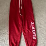 Playboy Red Sweatpants Photo 0