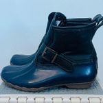 Sperry X J Crew Duck Boots Women Sz 7 Blue wool Shearling Lined waterpro… Photo 0