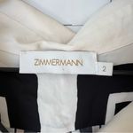 Zimmermann  Tie Neck Mini Dress in Stripe Print Photo 10