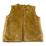 Banana Republic Banana Republic Fleece Vest Sleeveless Full Zip Soft Warm Tan Brown S Photo 0