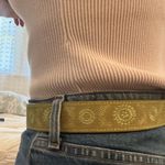 Free People Vintage Embroidered Green Belt Photo 1
