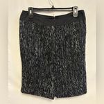 Vera Wang Lavender Label Tweed Wool Silk Black White Pencil‎ Skirt Career Size 8 Photo 2