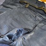 Club Monaco  Navy Silky Pant with Side Tie Photo 8