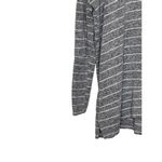 BKE  Women's Sweater Top Slouchy Striped Cowlneck Long Sleeve Stretch Gray Medium Photo 4