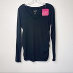 Isabel Maternity Long Sleeve T Shirt Scoop Neck Black Size undefined Photo 1