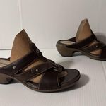 Merrell J89396 coffee leather slide sandals womens size 8 Photo 0