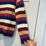 st. john's bay St. John’s Bay multicolored turtle neck sweater with side buttons size XS. Photo 2