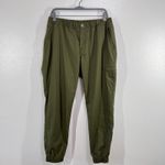 prAna Women's Organic Cotton Jogger Pants Green Size 14 Stretch Elastic Waist Photo 1
