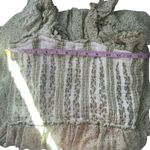 Sim & Sam Jumpsuit Womens Large Floral Smocked Forest Fairy Boho Cottagecore Photo 13