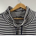 J.Crew J8836 Mercantile Stripe Waffle Funnel Neck Pullover Medium M Photo 2
