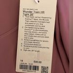 Lululemon NWT  Wunder Train High Rise Tight 28” Leggings Velvet Dust Pink Size 14 Photo 5