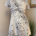 superdown  Revolve White Dress Black Starry Night Small NWT Photo 4