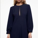 ZARA  BLOGGER FAVORITE RHINESTONE TRIM DRESS BLUE Photo 2