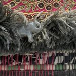 Rag Rug Bohemian Boho Fringe Handbag Purse Gold Chain Handle Multicolor Photo 1