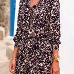 Loft Ann Taylor Long Sleeve Wine Red & Navy Shorts Romper Women’s Size 2 Photo 4