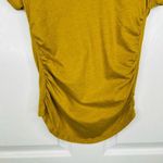 We The Free People Scoop Neck Ruched Side T-Shirt Size S Casual in Lush Lime Photo 3