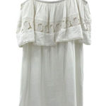l*space New L* Women's White Jaclyn Dress Large‎ Boho Festival Tie Sleeve Flowy Photo 0