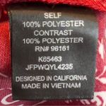 Bebop  Large Dark Red & White Print Tunic/Mini Dress w/Lace Neck and Back Photo 9