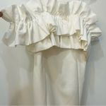 DO+BE  boutique Off The Shoulder Ruffle Dress white size Large Photo 2