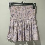 Sky to Moon small Set Purple Flowers Crop Top & Skirt Tie Front Fairy NEW Photo 6