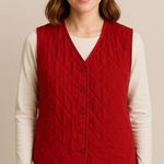 Pendleton  Red Quilted Vest Photo 0