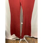 EXPRESS  XS High Waisted Flare Leggings Stretch Pull On Pants Red‎ Brick Photo 2