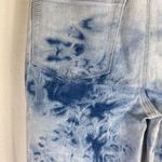 Paige Hoxton Slim Crop Raw Hem Jeans Size 27 Tie Dye blue & white NEW Photo 13