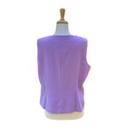 Louise Ricci Top Blouse Sz 18 Purple Beaded square Neckline Rhinestone Y2K Glam Photo 7