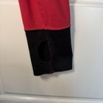 Nike Dri Fit Womens Full Zip Jacket Red Black Athletic Workout Size S Thumbholes Photo 5