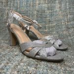 Paradox London Kitty Glitter High Heel Ankle Strap Sandal in Silver Size 10 Photo 6