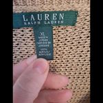 Ralph Lauren Lauren  Knit V Neck Tan Sweater with Short Sleeves‎ Size XL Photo 3