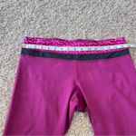 Lululemon Dashing Purple Ace Spot Magenta Run Inspire Crop II Leggings Photo 12