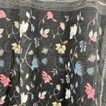 All Saints black floral boho burn out tank top pull over shirt size medium Photo 3