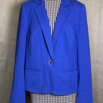 Lane Bryant  Blazer Womens 14 Royal Blue Knit Cotton Stretch Career NEW! Photo 0