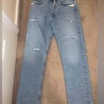AGOLDE 90s pinch distressed fray classic denim jeans revolve casual fall $198 Photo 2