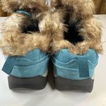 Lands' End  Powder Belle Teal Suede Shoe Snow Boot Women’s Size 6B 420475 Photo 4