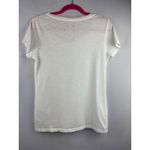 Faded Glory  Womens Short Sleeve White T-Shirt S 4-6 100% Cotton Photo 2