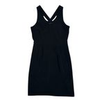 Banana Republic  Black Dress Sleeveless V-Neck Bow Back Career‎ Size 8P Photo 2
