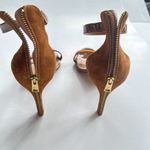 Joie  Abbott Suede Ankle Wrap Sandal in Whiskey Brown Womens Size 37.5 US…‎ Photo 7