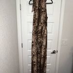 INC International Concepts New, Animal Print Halter Tie at Top Maxi Dress Size XL Photo 12