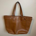 Cole Haan   Leather Tote Bag Tan Brown Classy Minimalist Photo 2