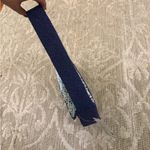 NWT Flower Blue Navy White Diamond Shape Beaded Shoulder Bag America and Beyond Photo 3