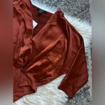 Forever 21 F21 Contemporary satin surplice bodysuit Photo 2